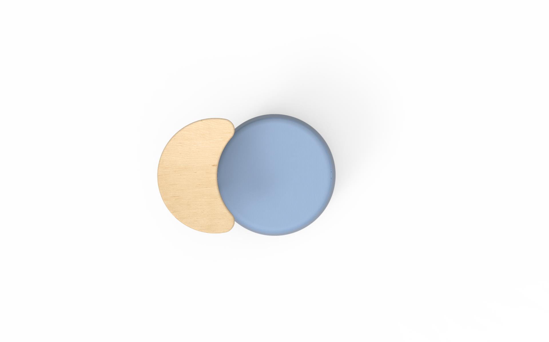 Ottoman with Laptop Table